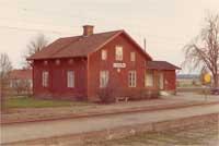 Vintrosa stationshus i maj 1969. Örebro bandistrikt