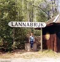 Lannabruk hållplats 1974. - klicka för att förstora
