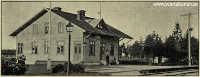 Kvistbro stationshus omkring 1902. mfÖrSJs samling