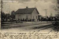 Mullhyttemo station i början 1900-talet. mfÖrSJs samling