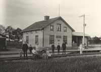 Karlslunds stationhus i början av 1900-talet. - klicka för att förstora