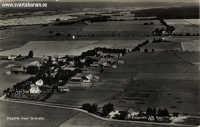 Flygfoto över Gräveby från söder efter 1937. mfÖrSJs samling