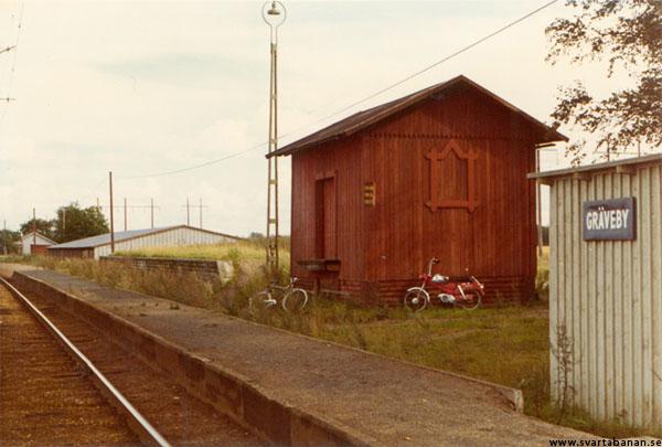 Gräveby godsmagasin i augusti 1969. - klicka för att stänga rutan