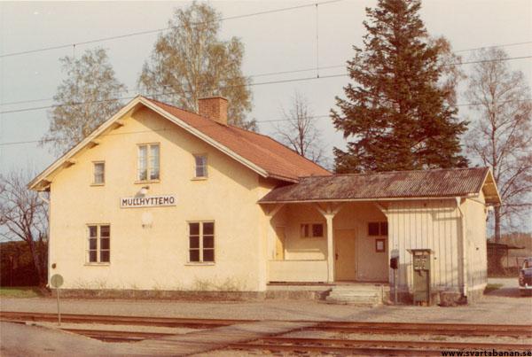Mullhyttemo stationshus i maj 1969. - klicka för att stänga rutan