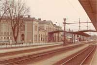 Örebro Central stationshus i maj 1969. Örebro bandistrikt