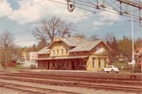 Svartå stationshus i maj 1969. Örebro bandistrikt