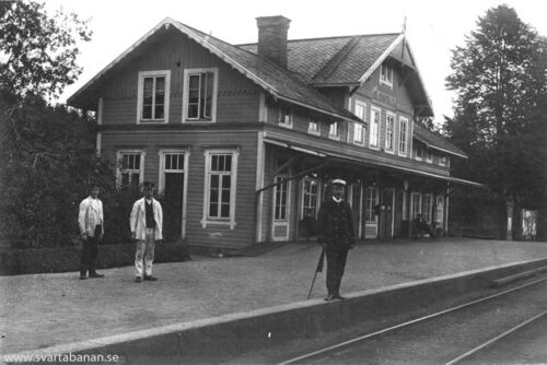 Svartå stationshus i början av 1900-talet. - klicka för att förstora