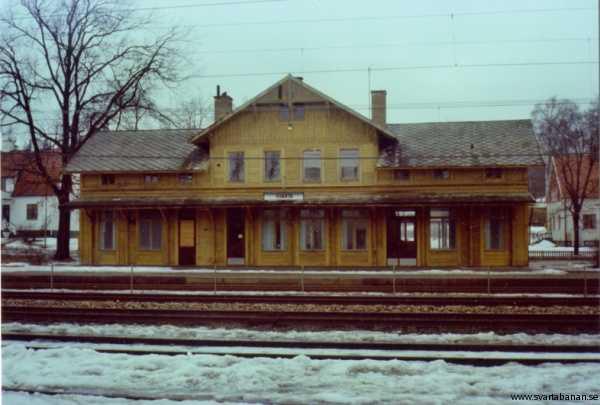 Svartå stationshus i början av 1980-talet. - klicka för att stänga rutan