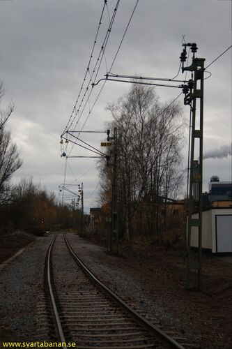 Nyreparerad Svartåbana nära Örebro S den 5 november 2007. - klicka för att förstora Nyreparerad Svartåbana nära Örebro S den 5 november 2007. - klicka för att förstora