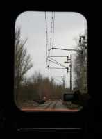 Vägkorsningen Örnsrogatan på väg ut mot Bista den 8 december 2007. - klicka för att förstora