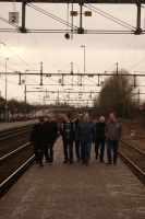 Ett gäng nöjda medlemmar i mfÖrSJ på Örebro S den 8 december 2007. - klicka för att förstora