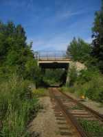 Landsvägsbron för Åbyvägen vid Ekströms den 15 augusti 2005. - klicka för att förstora