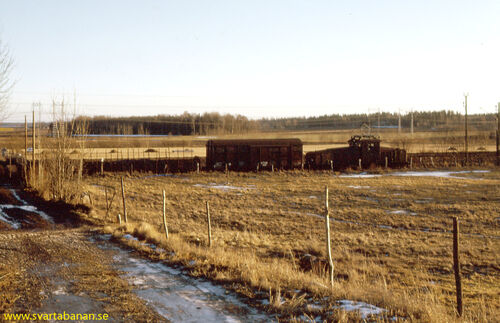 Elloket Hg 774 växlar i Latorpsbruk den 25 januari 1974. - klicka för att förstora