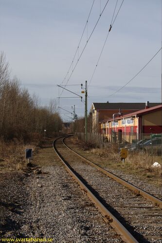 Spåret ut mot värmeverket i Örebro den 7 mars 2008. - klicka för att förstora Spåret ut mot värmeverket i Örebro den 7 mars 2008. - klicka för att förstora