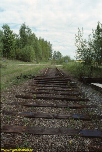 Norra infartsväxeln i Latorpsbruk var riven den 28 maj 1991. - klicka för att förstora
