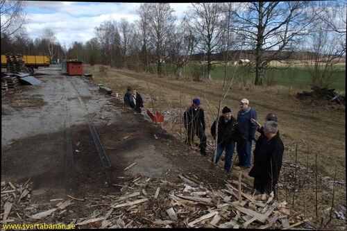 Spår efter industrispåret Garphyttan-Latorpsbruk den 5 april 2008. - klicka för att förstora Spår efter industrispåret Garphyttan-Latorpsbruk den 5 april 2008. - klicka för att förstora