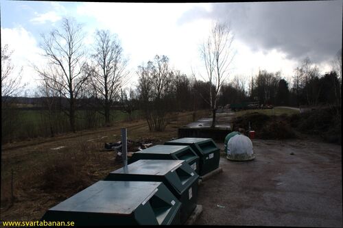 Bangården i Latorpsbruk den 14 april 2008. - klicka för att förstora
