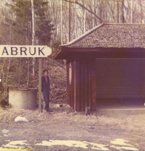 Lannabruk hållplats 1974. - klicka för att förstora Lannabruk hållplats 1974. - klicka för att förstora