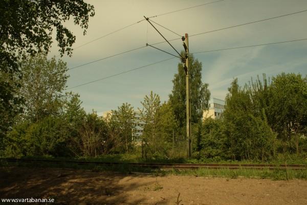 Platsen för Ånsta banvaktstuga den 13 maj 2008. - klicka för att stänga rutan