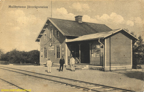 Mullhyttemo stationshus i början av 1900-talet. - klicka för att förstora Mullhyttemo stationshus i början av 1900-talet. - klicka för att förstora