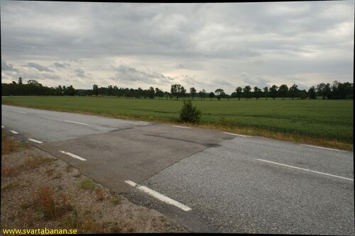 Platsen för den andra Brånsta hållplats den 18 juni 2008. - klicka för att förstora Platsen för den andra Brånsta hållplats den 18 juni 2008. - klicka för att förstora