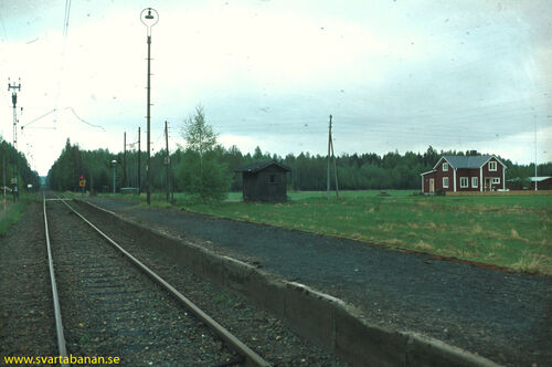 Bälsåsby hållplats 1976. - klicka för att förstora Bälsåsby hållplats 1976. - klicka för att förstora