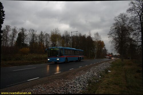 Länstrafikens busslinje 522 strax väster om Vintrosa den 20 oktober 2008. - klicka för att förstora Länstrafikens busslinje 522 strax väster om Vintrosa den 20 oktober 2008. - klicka för att förstora