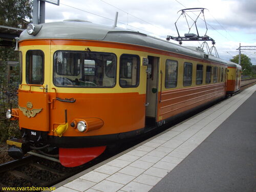 SMoKs elmotorvagn X16 960 på Örebro C den 13 september 2009. - klicka för att förstora