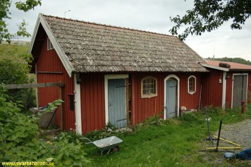Uthuset vid Västra Via banvaktstuga den 7 september 2009. - klicka för att förstora Uthuset vid Västra Via banvaktstuga den 7 september 2009. - klicka för att förstora