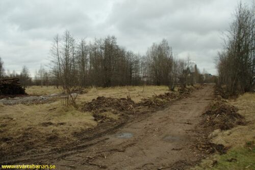 Platsen för Skråmsta hållplats den 27 november 2009. - klicka för att förstora Platsen för Skråmsta hållplats den 27 november 2009. - klicka för att förstora