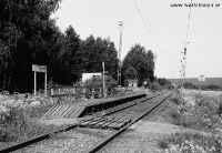 Ingvaldstorps hållplats den 19 juni 1985. Bengt Hultin