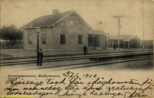 Mullhyttemo station före 1902. - klicka för att förstora Mullhyttemo station före 1902. - klicka för att förstora