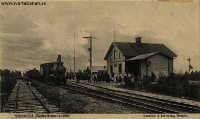 Vintrosa stationshus under 1900-talets första decennium - klicka för att förstora