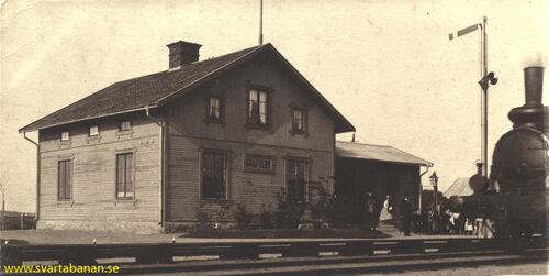 Gräveby stationshus i början av 1900-talet. - klicka för att förstora Gräveby stationshus i början av 1900-talet. - klicka för att förstora