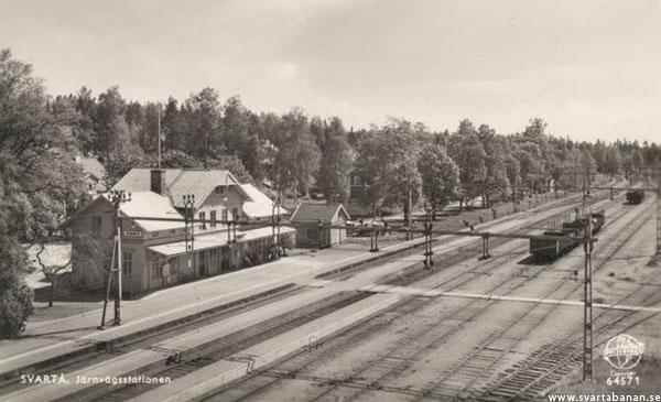 Svartå stationshus. - klicka för att stänga rutan