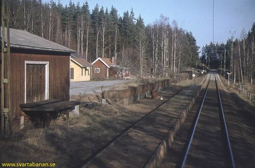 Bangården i Dormen i maj 1978. - klicka för att förstora Bangården i Dormen i maj 1978. - klicka för att förstora