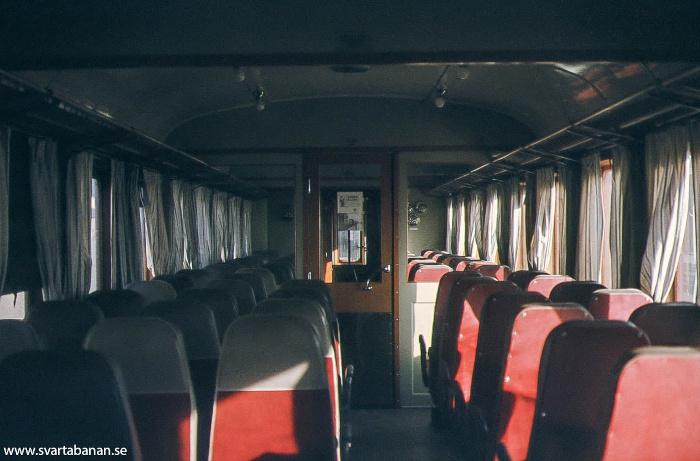 Interiör från en personvagn av modell B6 i maj 1978. - klicka för att stänga rutan