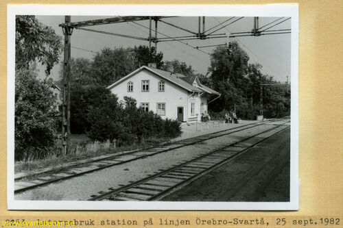 Latorpsbruks station den 25 september 1982. - klicka för att förstora