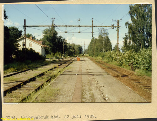 Latorpsbruk den 22 juli 1985. - klicka för att förstora Latorpsbruk den 22 juli 1985. - klicka för att förstora