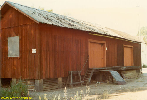 Gropens godsmagasin i augusti 1969. - klicka för att förstora Gropens godsmagasin i augusti 1969. - klicka för att förstora