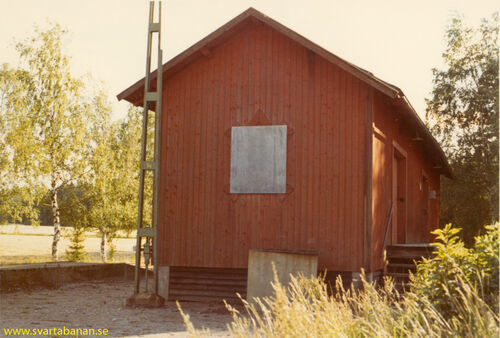 Gropens godsmagasin i augusti 1969. - klicka för att förstora Gropens godsmagasin i augusti 1969. - klicka för att förstora