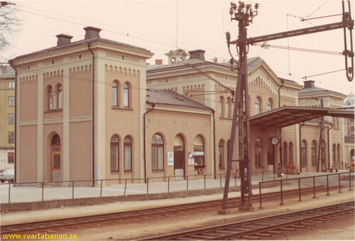 Örebro Central stationshus i maj 1969. - klicka för att förstora